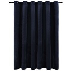 vidaXL Pimennysverho metallirenkailla sametti musta 290x245 cm hinta ja tiedot | Verhot | hobbyhall.fi