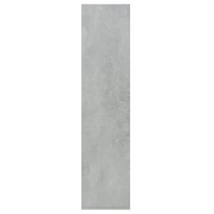 vidaXL Kirjahylly/senkki betoninharmaa 66x30x130 cm lastulevy hinta ja tiedot | Hyllyt | hobbyhall.fi