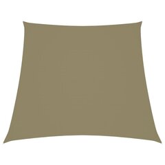 vidaXL Aurinkopurje Oxford-kangas puolisuunnikas 4/5x4 m beige hinta ja tiedot | Aurinkovarjot ja markiisit | hobbyhall.fi