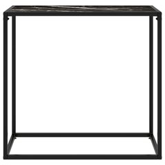 vidaXL Konsolipöytä musta 80x35x75 cm karkaistu lasi hinta ja tiedot | Sohvapöydät | hobbyhall.fi