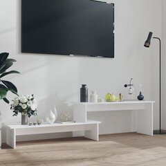 vidaXL TV-taso valkoinen 180x30x43 cm lastulevy hinta ja tiedot | TV-tasot | hobbyhall.fi