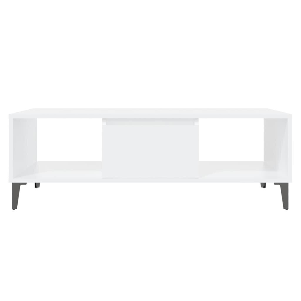 vidaXL Sohvapöytä valkoinen 103,5x60x35 cm lastulevy hinta ja tiedot | Sohvapöydät | hobbyhall.fi