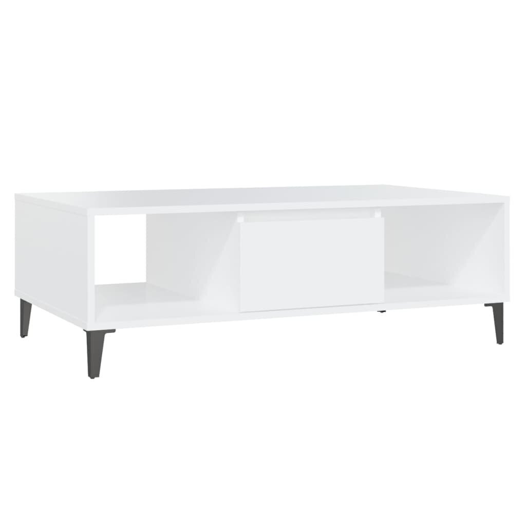 vidaXL Sohvapöytä valkoinen 103,5x60x35 cm lastulevy hinta ja tiedot | Sohvapöydät | hobbyhall.fi