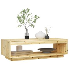 vidaXL Sohvapöytä 110x50x33,5 cm täysi kuusi hinta ja tiedot | Sohvapöydät | hobbyhall.fi