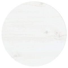 vidaXL Pöytälevy valkoinen Ø30x2,5 cm täysi mänty hinta ja tiedot | Pöytälevyt | hobbyhall.fi