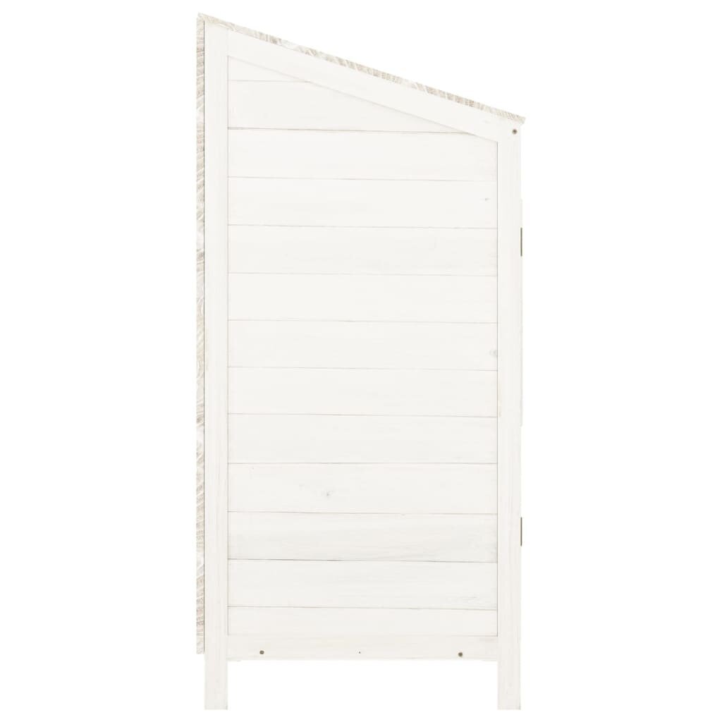 vidaXL Puutarhavaja valkoinen 55x52x112 cm täysi kuusi hinta ja tiedot | Piharakennukset | hobbyhall.fi