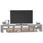 vidaXL TV-taso LED-valoilla harmaa Sonoma 230x36,5x40 cm hinta ja tiedot | TV-tasot | hobbyhall.fi