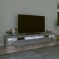 vidaXL TV-taso LED-valoilla harmaa Sonoma 230x36,5x40 cm hinta ja tiedot | TV-tasot | hobbyhall.fi