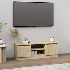 vidaXL TV-taso ovella Sonoma tammi 102x30x36 cm hinta ja tiedot | TV-tasot | hobbyhall.fi