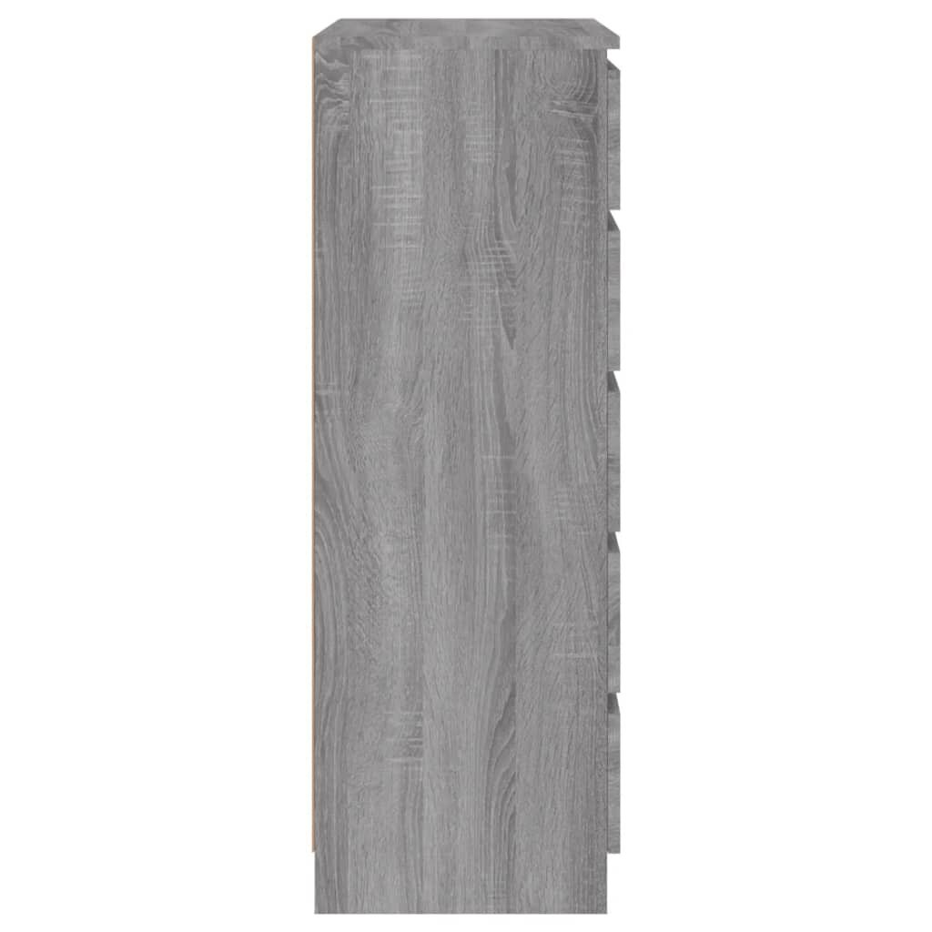 vidaXL Laatikosto harmaa Sonoma 60x36x103 cm tekninen puu hinta ja tiedot | Lipastot | hobbyhall.fi