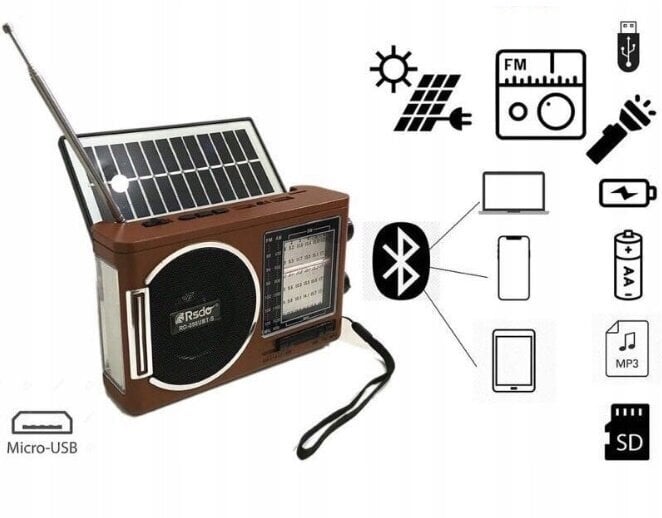 AM, FM, SW CMiK Solar hinta ja tiedot | Kelloradiot ja herätyskellot | hobbyhall.fi