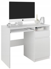 Työpöytä Mobene Modern 96 x 50 x 76 cm, valkoinen hinta ja tiedot | Tietokonepöydät ja työpöydät | hobbyhall.fi