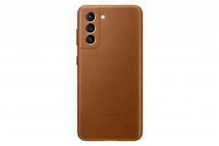Samsung Galaxy S21 nahkainen suojakotelo, ruskea hinta ja tiedot | Puhelimen kuoret ja kotelot | hobbyhall.fi