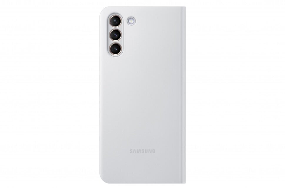 Samsung Galaxy S21 Plus Smart LED View suojakuori - Light Gray hinta ja tiedot | Puhelimen kuoret ja kotelot | hobbyhall.fi