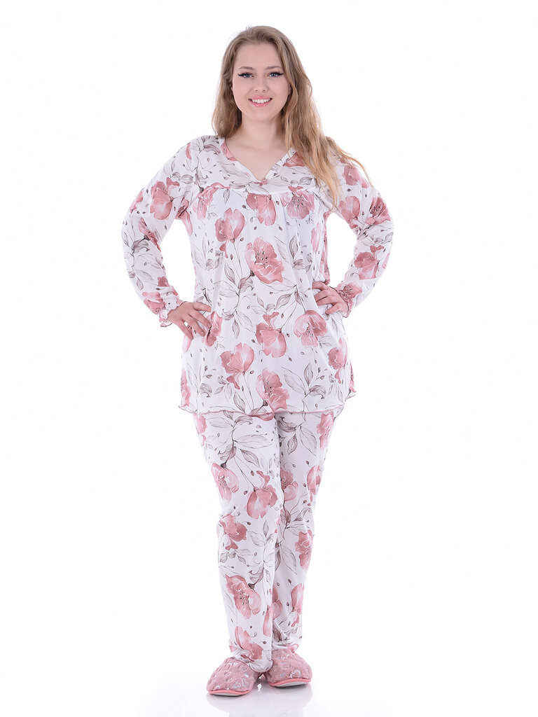 Naisten pyjama PH81556, vaalea beige hinta ja tiedot | Yöasut ja pyjamat | hobbyhall.fi