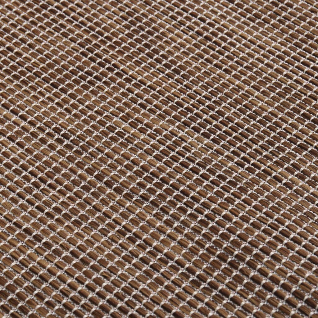 vidaXL Ulkomatto Flatweave 80x150 cm ruskea hinta ja tiedot | Isot matot | hobbyhall.fi