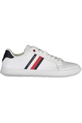 Tommy Hilfiger miesten vapaa-ajan kengät Tommy Essential Cupsole Leather FM0FM04921YBS valkoinen hinta ja tiedot | Miesten urheilu- ja vapaa-ajan kengät | hobbyhall.fi