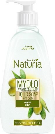 Joanna Naturia nestesaippua balsamilla Olive 500ml hinta ja tiedot | Saippuat | hobbyhall.fi