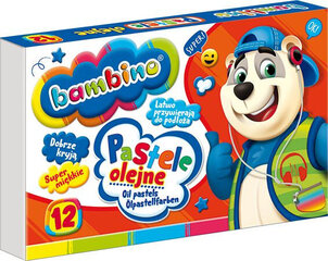 Bambinoöljy pastellit 12 väriä pehmeä sarja 3110 hinta ja tiedot | Bambino Lapset | hobbyhall.fi