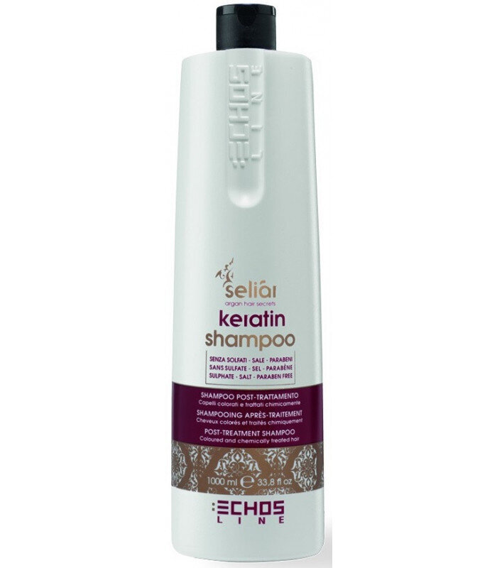 Shampoo Echosline Seliar Keratin Shampoo, keratiini, 1000 ml hinta ja tiedot | Shampoot | hobbyhall.fi