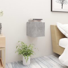 vidaXL Yöpöydät 2 kpl betoninharmaa 30,5x30x30 cm lastulevy hinta ja tiedot | Yöpöydät | hobbyhall.fi