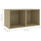 vidaXL TV-tasot 2 kpl Sonoma-tammi 72x35x36,5 cm lastulevy hinta ja tiedot | TV-tasot | hobbyhall.fi