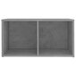 vidaXL TV-tasot 2 kpl betoninharmaa 72x35x36,5 cm lastulevy hinta ja tiedot | TV-tasot | hobbyhall.fi