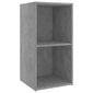 vidaXL TV-tasot 2 kpl betoninharmaa 72x35x36,5 cm lastulevy hinta ja tiedot | TV-tasot | hobbyhall.fi