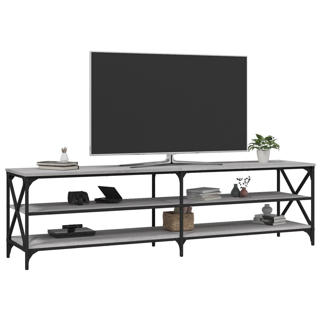 vidaXL TV-taso harmaa Sonoma 180x40x50 cm tekninen puu hinta ja tiedot | TV-tasot | hobbyhall.fi