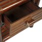vidaXL Yöpöytä 45x45x40 cm bambu tummanruskea hinta ja tiedot | Yöpöydät | hobbyhall.fi