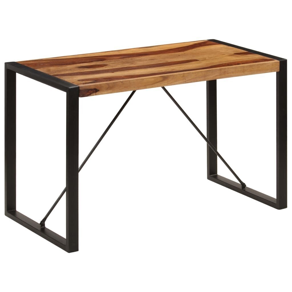 vidaXL Ruokapöytä 120x60x76 cm seesampuu hinta ja tiedot | Ruokapöydät | hobbyhall.fi