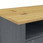 vidaXL Työpöytä Hill harmaa 150x50x74 cm täysi mänty hinta ja tiedot | Tietokonepöydät ja työpöydät | hobbyhall.fi