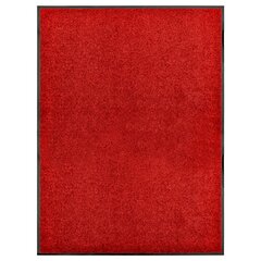 vidaXL Ovimatto pestävä punainen 90x120 cm hinta ja tiedot | Ovimatot | hobbyhall.fi
