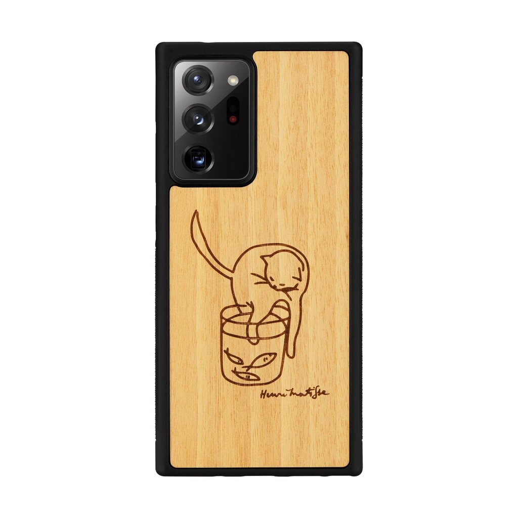 Samsung Galaxy Note 20 suojakuori MAN&WOOD Ultra cat with fish hinta ja tiedot | Puhelimen kuoret ja kotelot | hobbyhall.fi