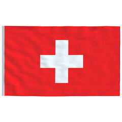 vidaXL Sveitsin lippu 90x150 cm hinta ja tiedot | Liput | hobbyhall.fi