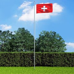 vidaXL Sveitsin lippu 90x150 cm hinta ja tiedot | Liput | hobbyhall.fi