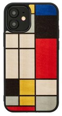 MAN&WOOD suojakuori Apple iPhone 12 mini - Mondrian Wood Black hinta ja tiedot | Puhelimen kuoret ja kotelot | hobbyhall.fi