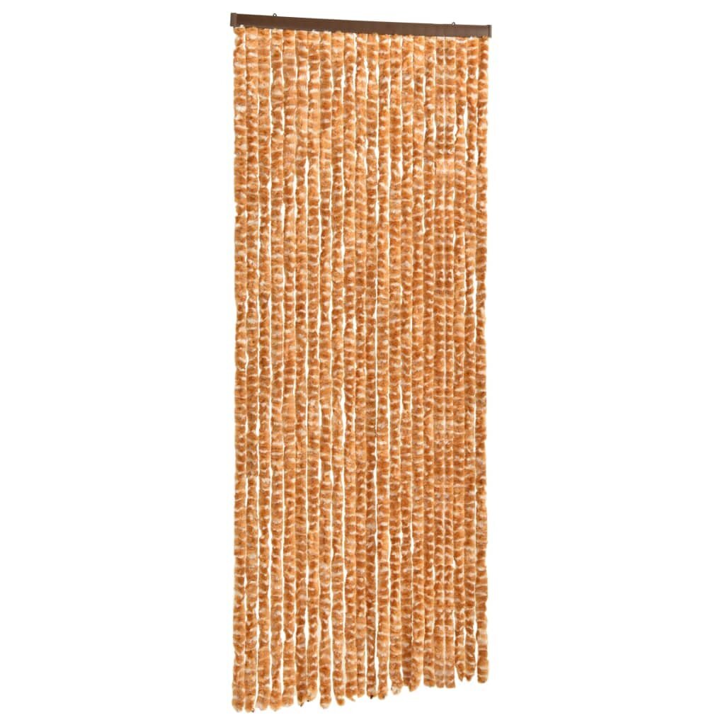 vidaXL Hyönteisverho okra ja valkoinen 90x220 cm Chenille hinta ja tiedot | Hyttysverkot | hobbyhall.fi