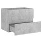 vidaXL Allaskaappi betoninharmaa 60x38,5x45 cm lastulevy hinta ja tiedot | Kylpyhuonekaapit | hobbyhall.fi