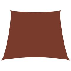 vidaXL Aurinkopurje Oxford-kangas puolisuunnikas 3/4x3 m terrakotta hinta ja tiedot | Aurinkovarjot ja markiisit | hobbyhall.fi