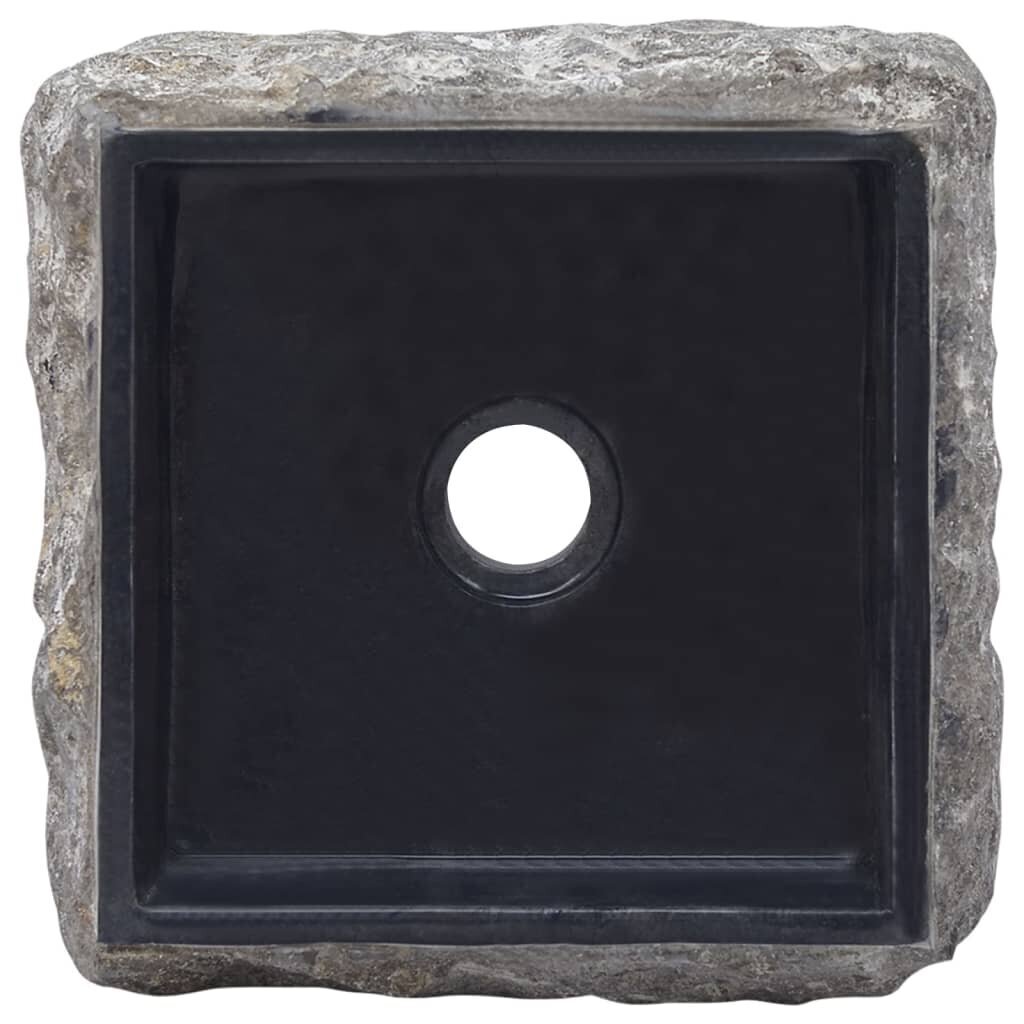 vidaXL Pesuallas musta 30x30x13 cm marmori hinta ja tiedot | Pesualtaat | hobbyhall.fi
