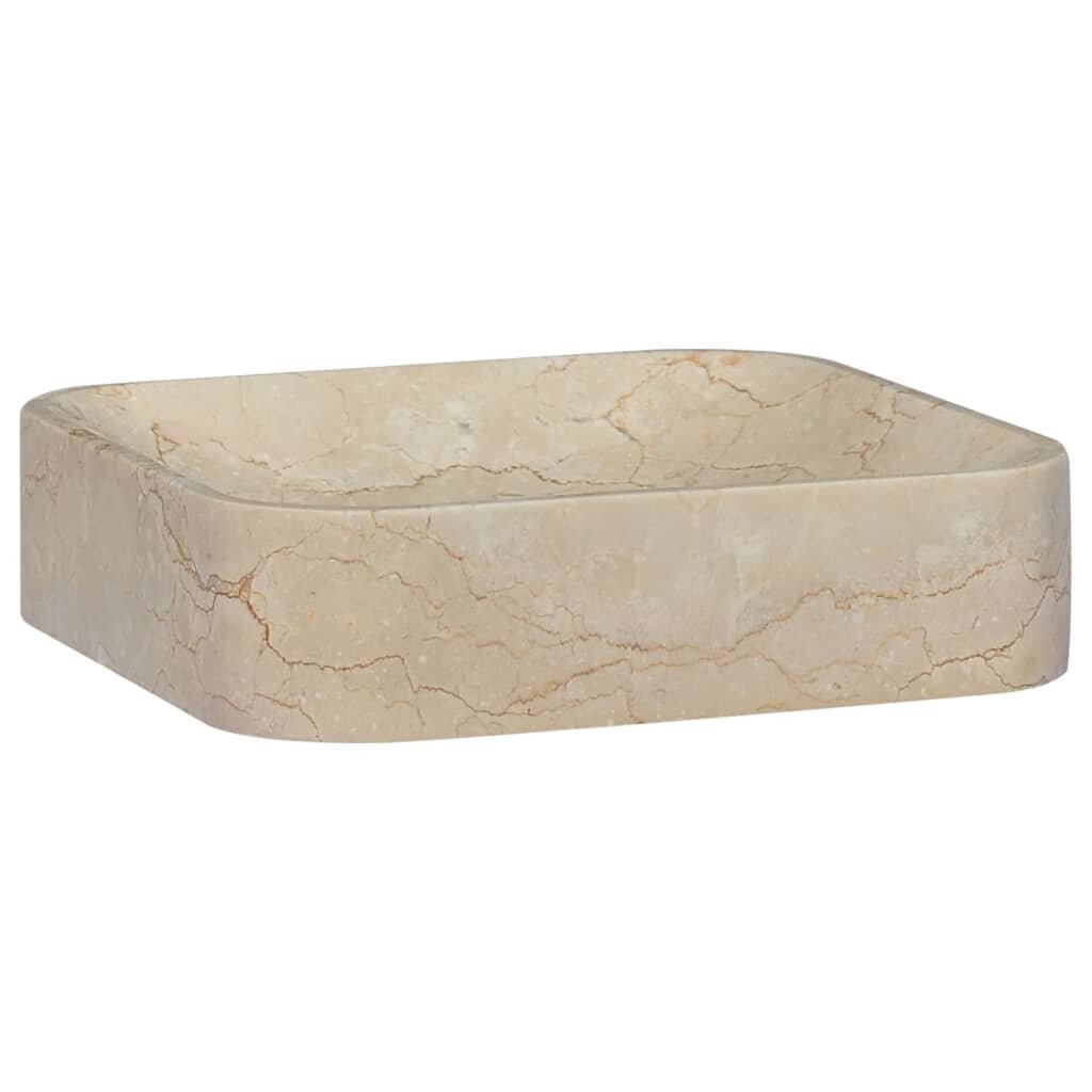vidaXL Pesuallas kerma 40x40x10 cm marmori hinta ja tiedot | Pesualtaat | hobbyhall.fi