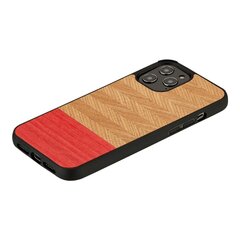 MAN&WOOD suojakuori Apple iPhone 12 Pro Max - Herringbone Azalea Black hinta ja tiedot | Puhelimen kuoret ja kotelot | hobbyhall.fi