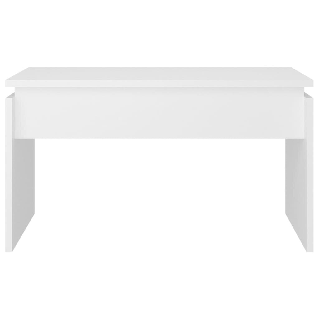 vidaXL Sohvapöytä valkoinen 68x50x38 cm lastulevy hinta ja tiedot | Sohvapöydät | hobbyhall.fi