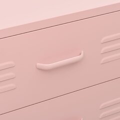 vidaXL Lipasto pinkki 80x35x101,5 cm teräs hinta ja tiedot | Lipastot | hobbyhall.fi