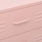vidaXL Lipasto pinkki 80x35x101,5 cm teräs hinta ja tiedot | Lipastot | hobbyhall.fi