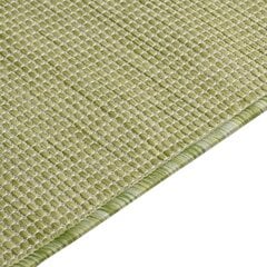 vidaXL Ulkomatto Flatweave 80x150 cm vihreä hinta ja tiedot | Isot matot | hobbyhall.fi