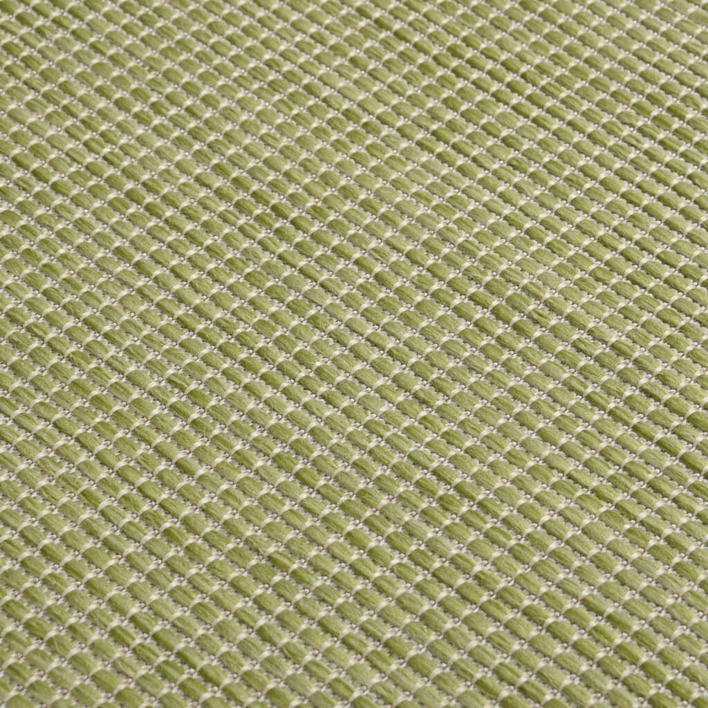 vidaXL Ulkomatto Flatweave 80x150 cm vihreä hinta ja tiedot | Isot matot | hobbyhall.fi