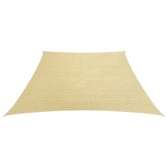 vidaXL Aurinkopurje 160 g/m² beige 3/4x3 m HDPE hinta ja tiedot | Aurinkovarjot ja markiisit | hobbyhall.fi