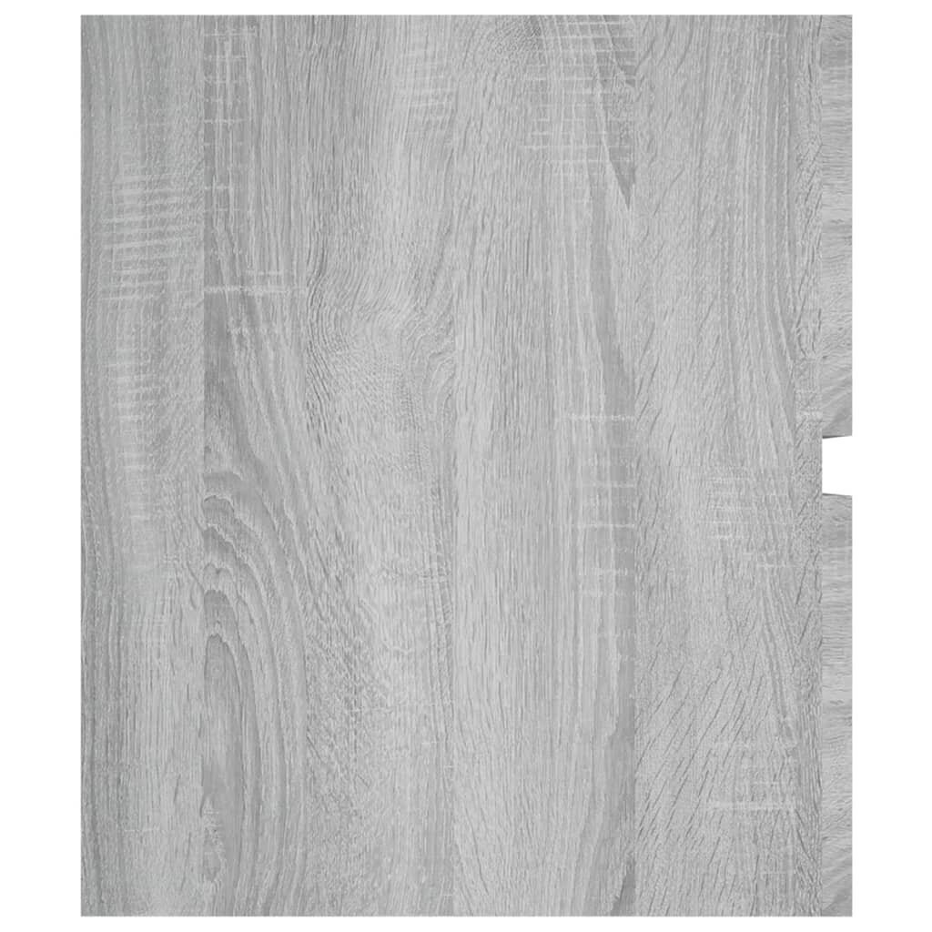 vidaXL Allaskaappi harmaa Sonoma 100x38,5x45 cm tekninen puu hinta ja tiedot | Kylpyhuonekaapit | hobbyhall.fi